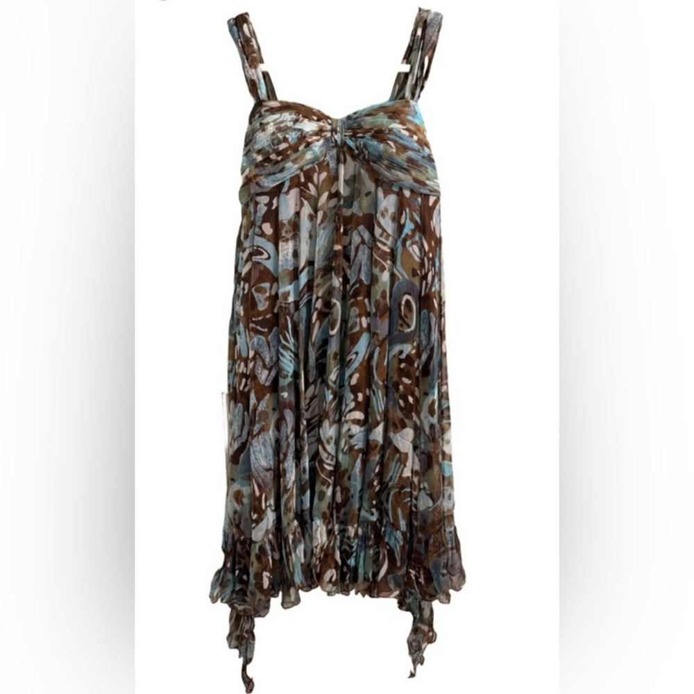 Alberto Makali Vintage 100% Silk Midi Dress